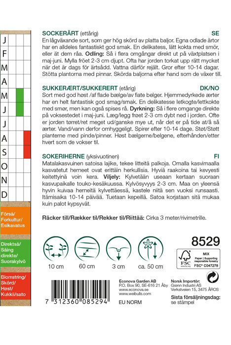 Sukkerert økologisk - Norli